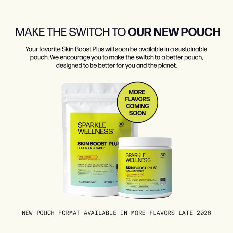Sparkle Wellness Skin Boost Plus Dietary Supplement Seashell No Flavor / 30-serve,No Flavor / 50-serve,No Flavor / 30-serve (Pouch),Acai Lemonade / 30-serve,Acai Lemonade / 50-serve,Acai Lemonade / 30-serve (Pouch),Mixed Berry / 30-serve,Mixed Berry / 50-serve,Mixed Berry / 30-serve (Pouch),Chocolate / 30-serve,Cho