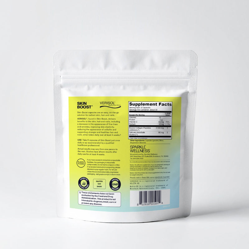 Sparkle Wellness Skin Boost Capsules Dietary Supplement