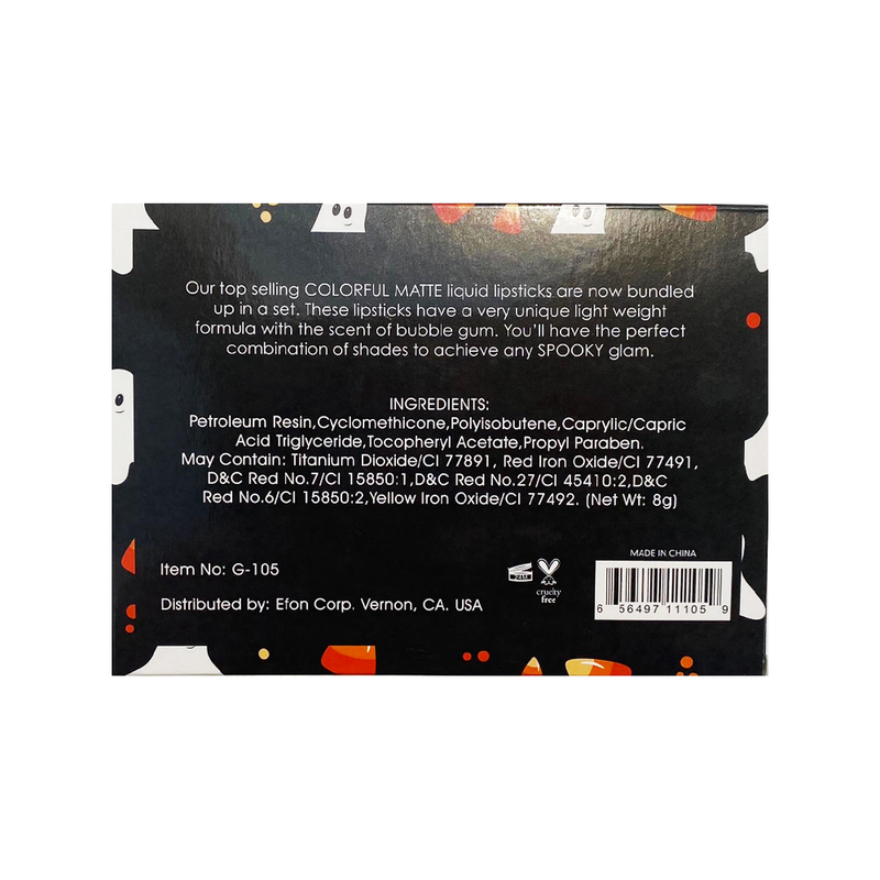 Prolux Cosmetics Spooky Smooches Liquid Lipstick Set Lip Gloss