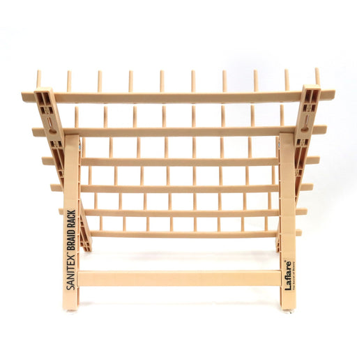 VIP Extensions SPOOL WOODEN BRAIDING HAIR RACK/ SPOOL ORGANIZER Braid White Smoke 15.75'' X 12''. X 7'' Height of the Peg 1.6'' ( 60 SPOOL),14.2'' X 15.2'' X 52.3'' HEIGHT OF THE PEG 1.6'' (120 SPOOL)