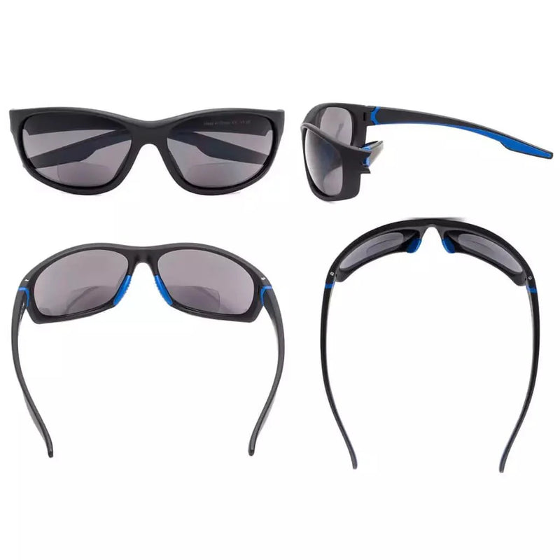 eyekeeper.com Sport Bifocal Stylish Chic Reading Sunglasses TR90 TH6145-B Sunglasses