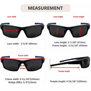 eyekeeper.com Sport Full Rim Polarized Bifocal Reading Sunglasses PGSG904 Sunglasses