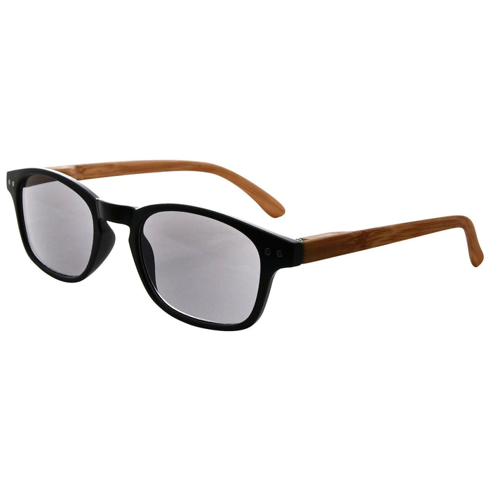 Eyekeeper.Com - Oval Stylish Wood-Grain Printed Arms Reading Glasses R034