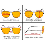 eyekeeper.com Pilot Blue Light Blocking Eyeglasses DS1801 Eyeglasses