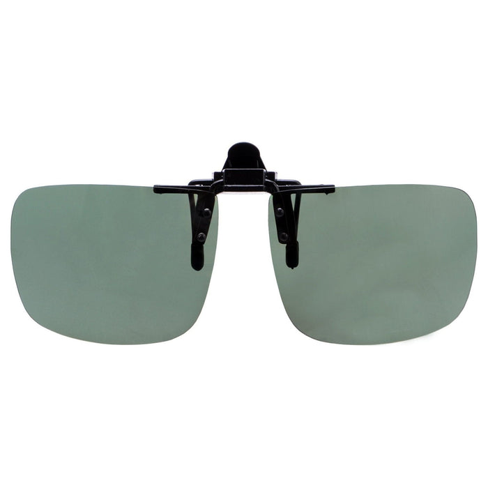 Eyekeeper.Com - Square Flip Up Polarized Clip On Sunglasses F69 (60Mmx48Mm)