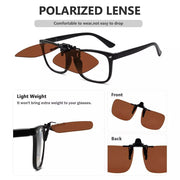 eyekeeper.com Square Flip up Polarized Clip on Sunglasses F69 (60MMx48MM) Sunglasses