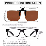 eyekeeper.com Square Flip up Polarized Clip on Sunglasses F69 (60MMx48MM) Sunglasses