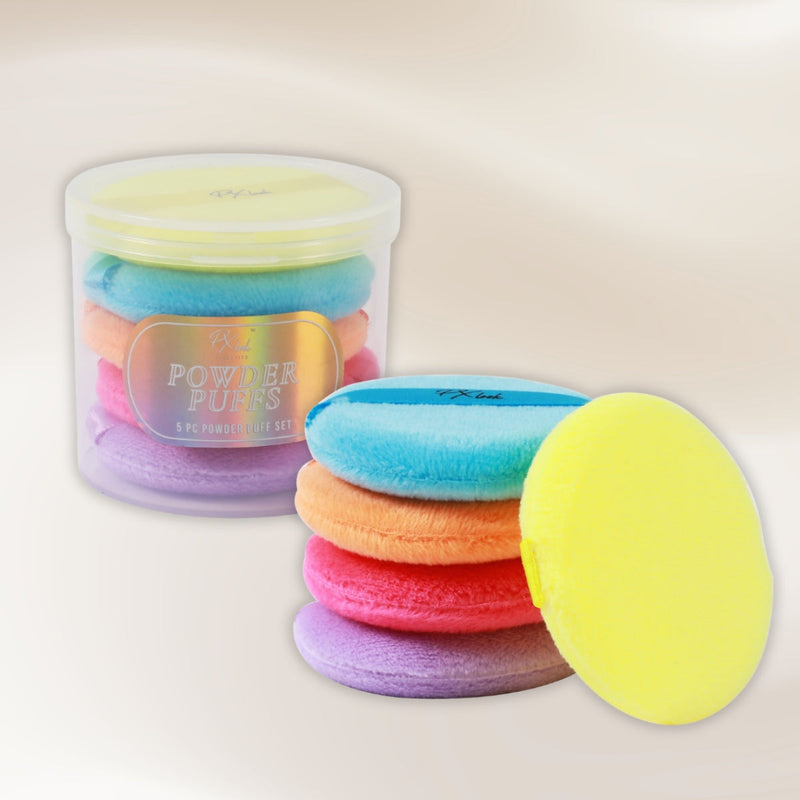 Prolux Cosmetics 5pc Powder Puff Set Powder Puffs