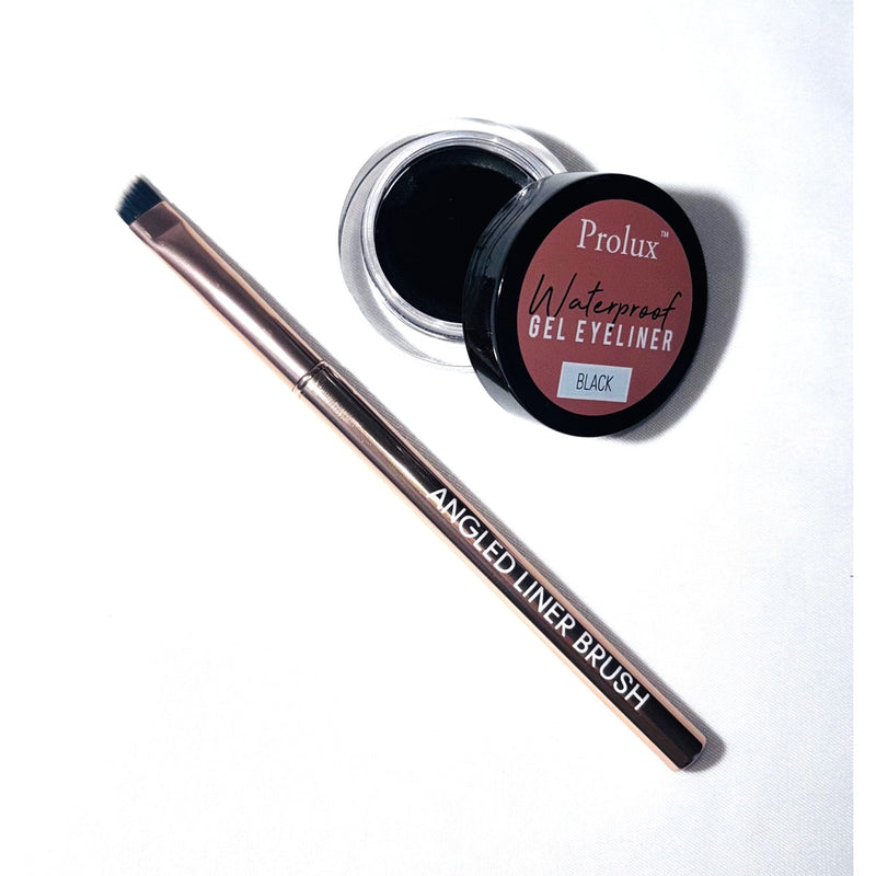 Prolux Cosmetics Rose Gold Angled Liner Brush Angled Liner Brush