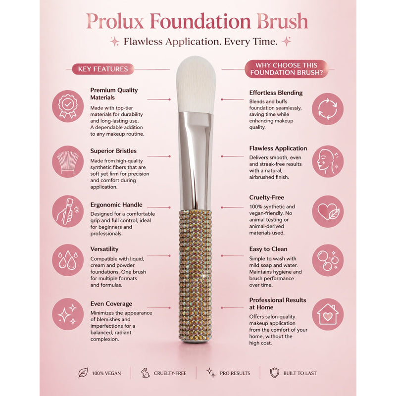 Prolux Cosmetics Foundation Brush Foundation Brush