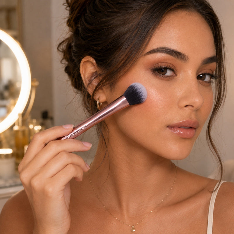 Prolux Cosmetics Rose Gold Powder Brush Powder Brush
