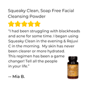 Ora's Amazing Herbal Squeaky Clean, Soap Free Facial Exfoliating Cleansing Powder