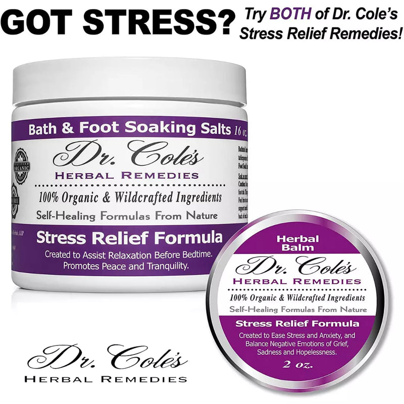 COLEHERBALS LLC 29 - Dr. Cole’s Organic Stress Relief Herbal Balm Herbal White Smoke