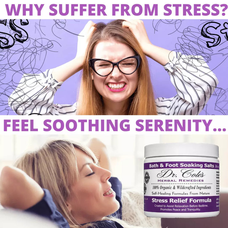 COLEHERBALS LLC 31 - Dr. Cole's Stress Relief Soaking Salts Herbal White Smoke