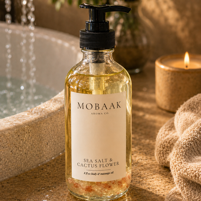 Mobaak Aromatherapy Shoppe Sea Salt + Cactus Flower Body Oil Body Oil Sienna