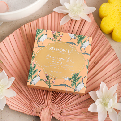 Spongellé Star Tiger Lily | Art Chinois Body Wash Infused Buffer