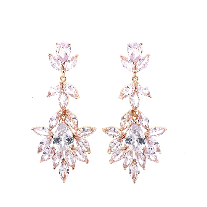 Bianca Crystal Chandelier Earrings