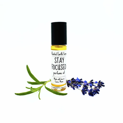 Rooted Earth Farm + Apothecary Stay Focused Perfume Oil Organic Perfumes