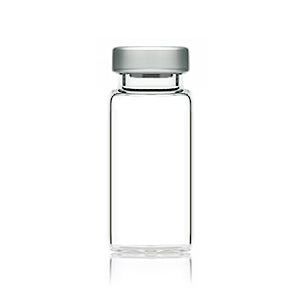 Medisca 10 mL Clear Glass Sterile Vials, 20 mm Crimp Finish (100-Pack) Science & Laboratory