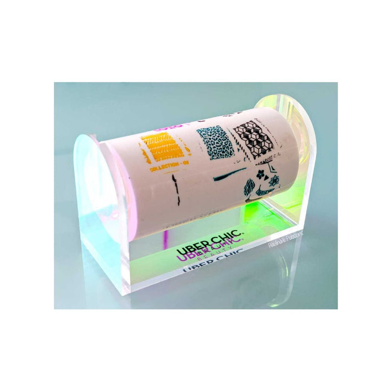 UberChic Beauty Sticky Roll Iridescent Acrylic Holder Tool