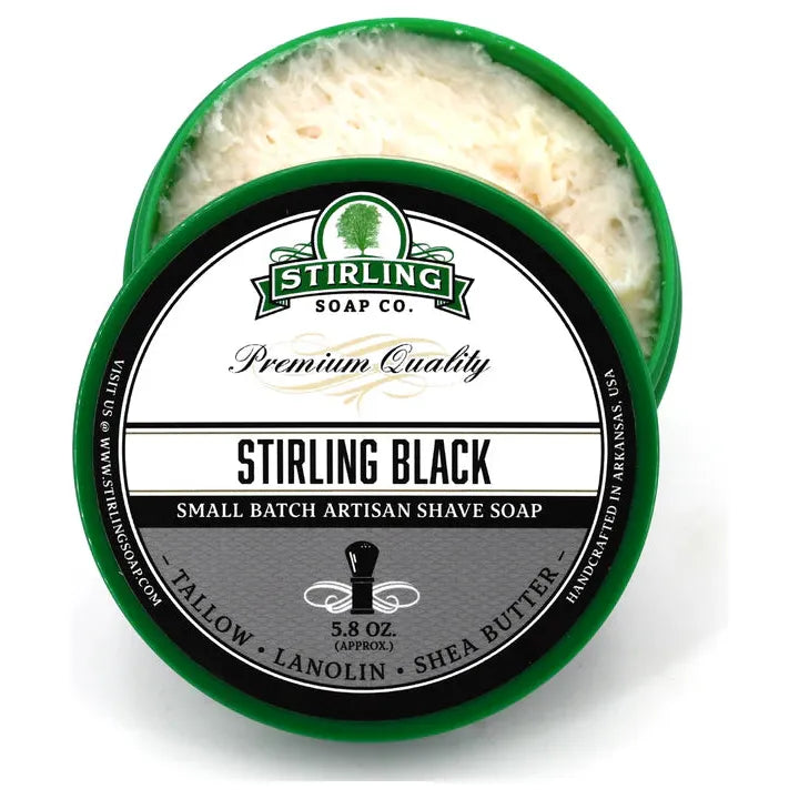 Stirling Soap Co Stirling Soap Co. Stirling Black Shaving Collection Shaving Set