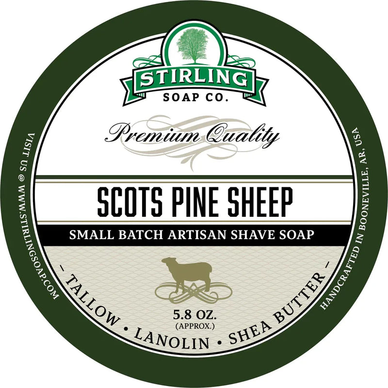 Stirling Soap Co Stirling Soap Co. Scots Pine Shaving Collection Shaving Set