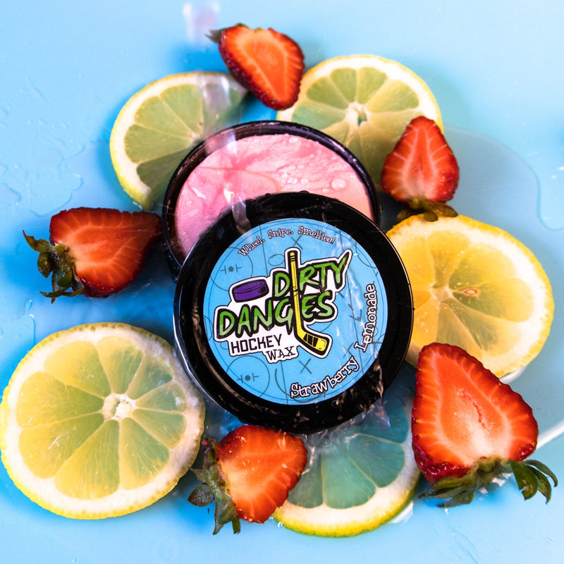 Dirty Dangles Hockey Hockey Stick Wax - Choose Your Scent Hockey Stick Wax Light Blue Strawberry Lemonade