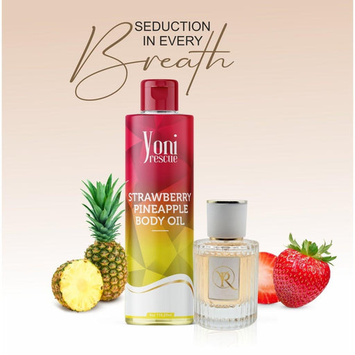 yoni rescue Strawberry Pineapple 2 pc set - Body Oil + Eu De Parfum bundles
