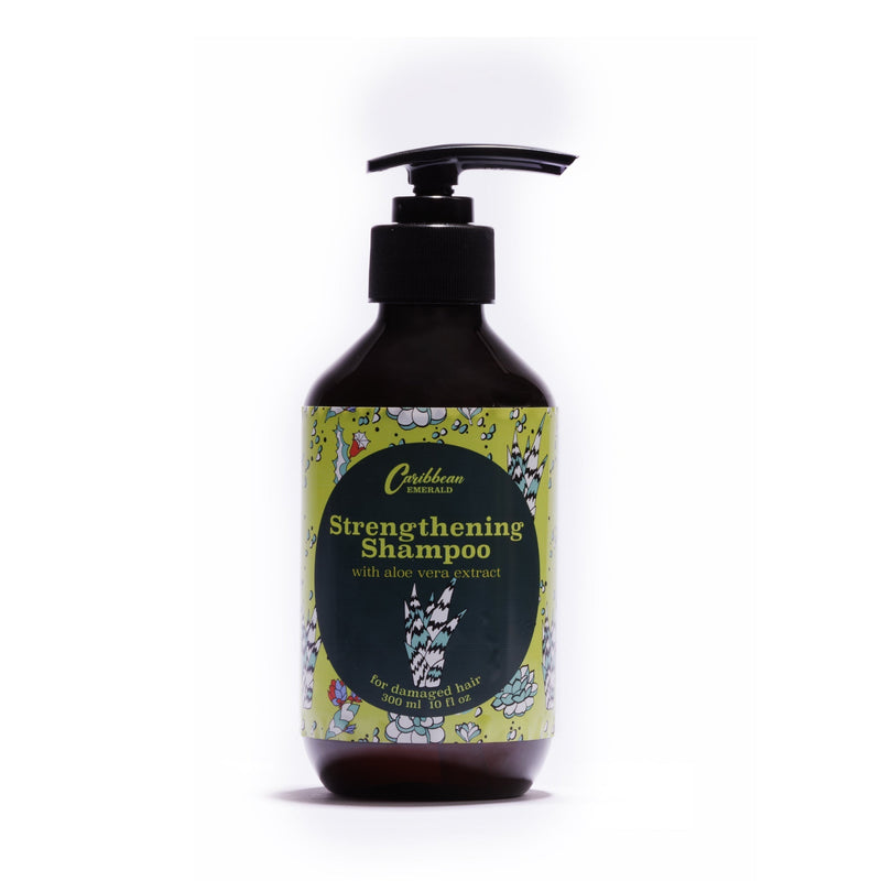Caribbean Emerald Strengthening Shampoo  with aloe vera extract Shampoo