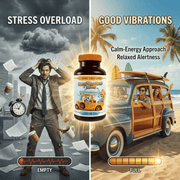 Hippie Farms Stress Support - Good Vibrations Blend - Ashwagandha, Lions Mane, & More Vitamins & Supplements