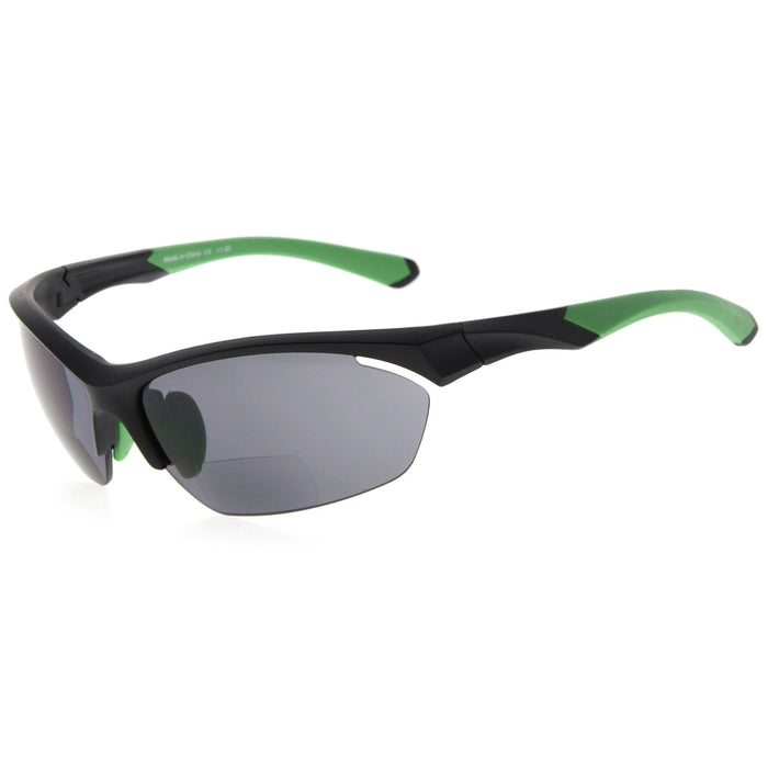Eyekeeper.Com - Tr90 Half Rim Sports Bifocal Sunglasses Readers Sg902
