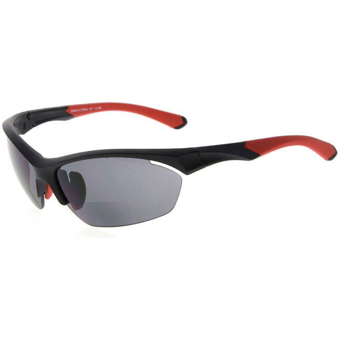 Eyekeeper.Com - Tr90 Half Rim Sports Bifocal Sunglasses Readers Sg902
