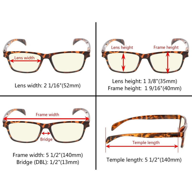 eyekeeper.com Stylish Blue Light Blocking Reading Glasses CGTR090 Eyeglasses