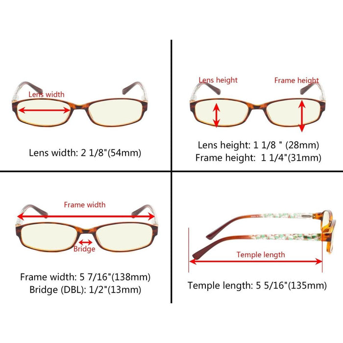 Eyekeeper.Com - Stylish Blue Light Blocking Reading Glasses Cg908