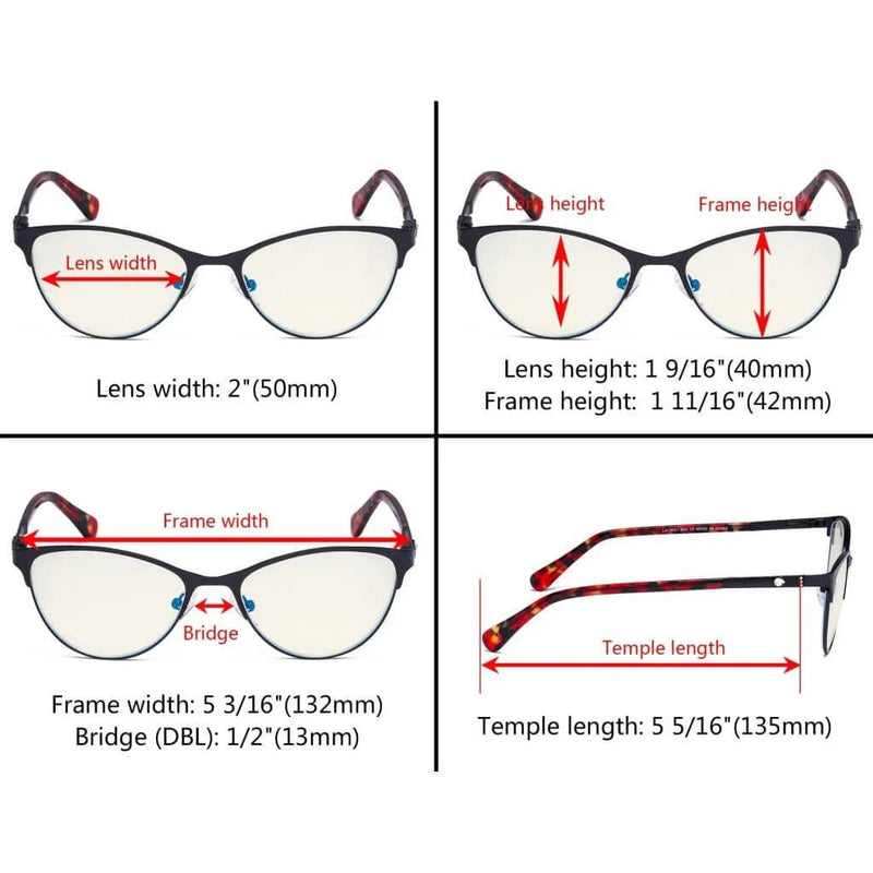eyekeeper.com Stylish Blue Light Filter Eyeglasses LX19021-BB40 Eyeglasses