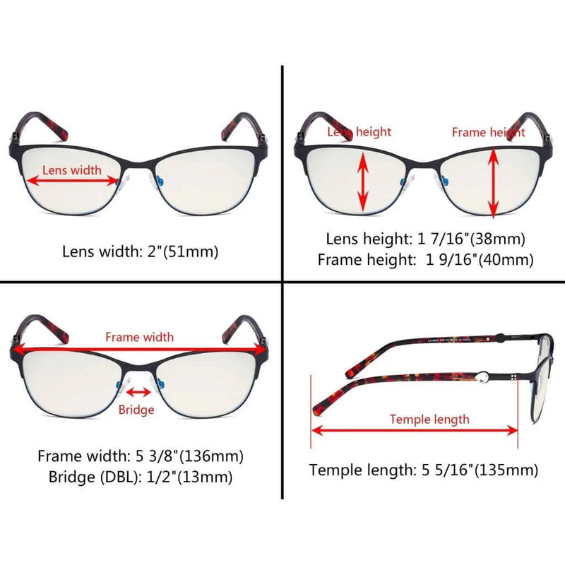 eyekeeper.com Stylish Blue Light Filter Eyeglasses LX19022-BB40 Eyeglasses