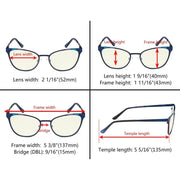 eyekeeper.com Stylish Blue Light Filter Eyeglasses LX19035-BB40 Eyeglasses