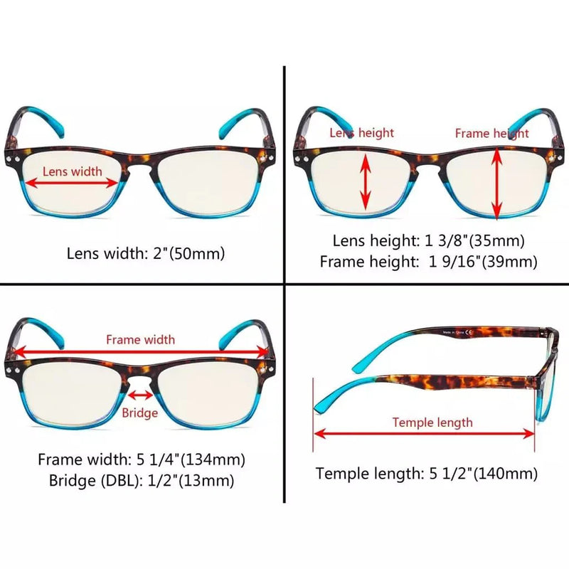 eyekeeper.com Stylish Blue Light Filter Reading Glasses UVR046D Eyeglasses