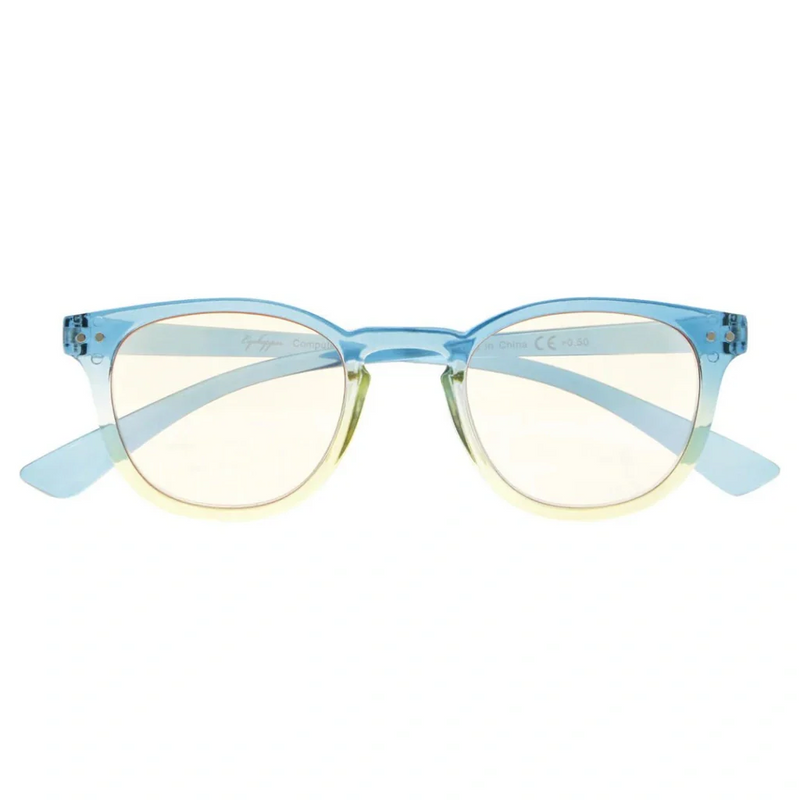eyekeeper.com Oval Glasses Stylish Blue Light Filter Readers 1-CG144 Eyeglasses
