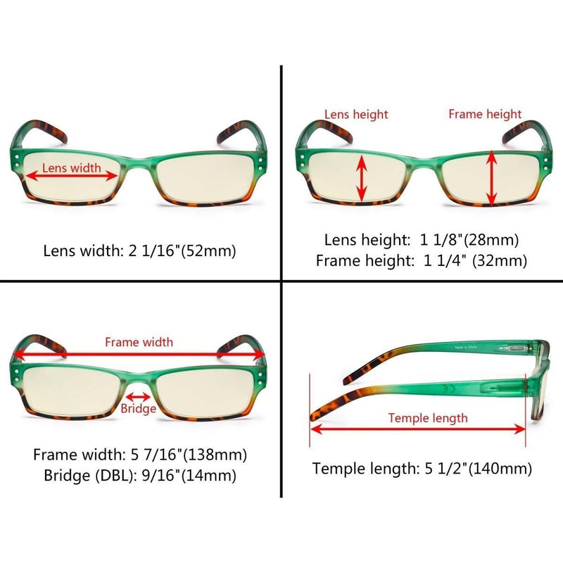 eyekeeper.com Stylish Blue Light Filter Reading Glasses UVR012D Eyeglasses