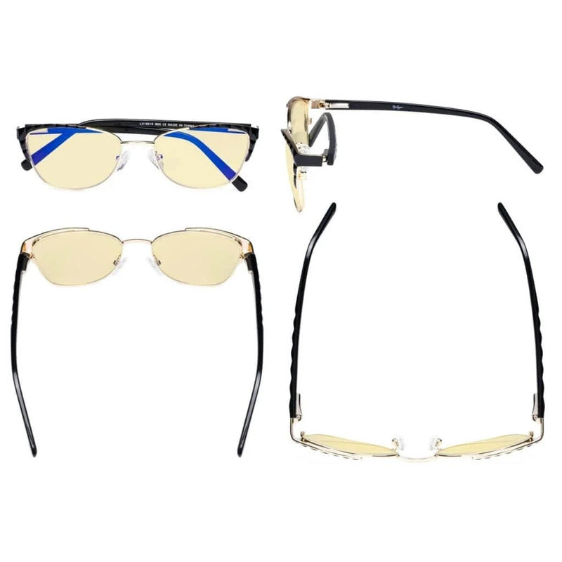 eyekeeper.com Stylish Cat-eye Blue Light Blocking Eyeglasses LX19016-BB60 Eyeglasses