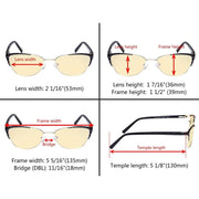 eyekeeper.com Stylish Cat-eye Blue Light Blocking Eyeglasses LX19016-BB60 Eyeglasses