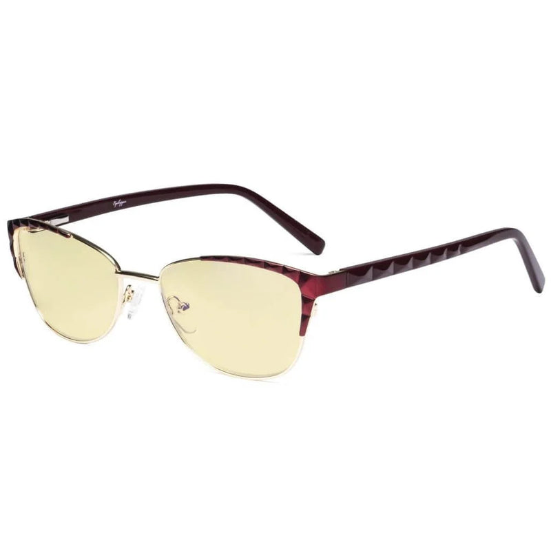 eyekeeper.com Stylish Cat-eye Blue Light Blocking Eyeglasses LX19016-BB60 Eyeglasses