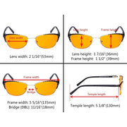 eyekeeper.com Stylish Cat-eye Blue Light Blocking Eyeglasses LX19016-BB98 Eyeglasses