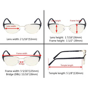 eyekeeper.com Stylish Cat-eye Blue Light Filter Eyeglasses LX19016-BB40 Eyeglasses