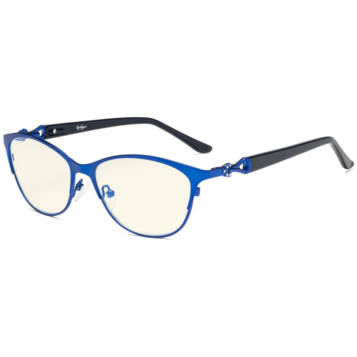 Eyekeeper.Com - Stylish Cat-Eye Blue Light Blocking Reading Glasses Lx17021