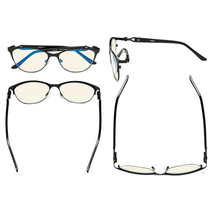 Eyekeeper.Com - Stylish Cat-Eye Blue Light Blocking Reading Glasses Lx17021