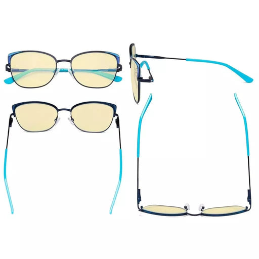 eyekeeper.com Stylish Chic Blue Light Blocking Eyeglasses LX19032-BB60 Eyeglasses