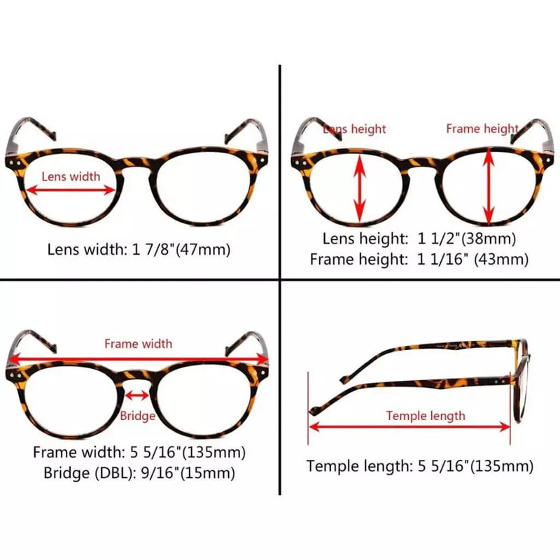eyekeeper.com Stylish Chic Oval Reading Glasses Spring Hinges Readers R071 Eyeglasses