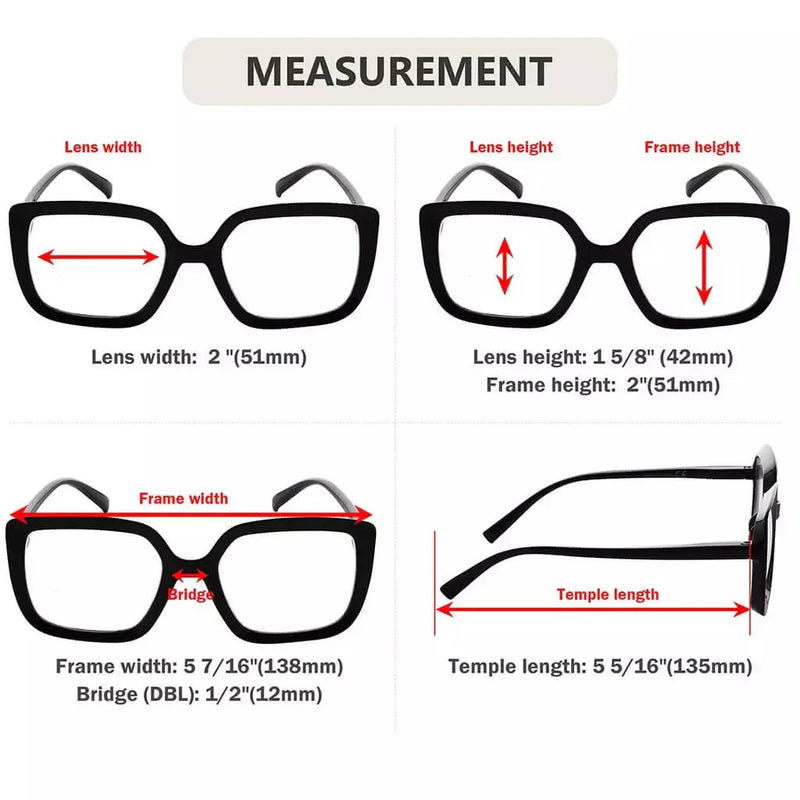 eyekeeper.com Stylish Reading Glasses Large Frame Readers R2014 Eyeglasses